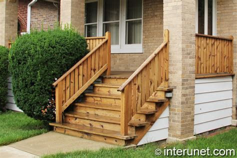 simple wood porch stairs interunet
