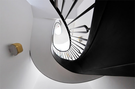 spiral staircase in london home