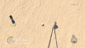 Tiger Woods PGA Tour 12 Collector's Edition screen #2 showing in-game PlayStation Move controller