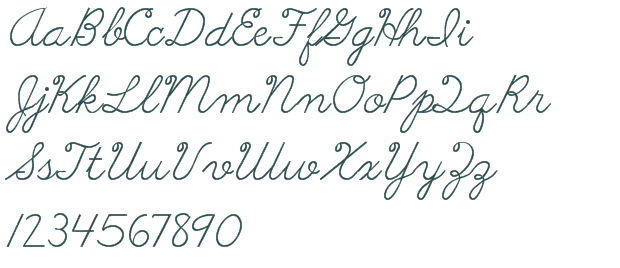 Abc Cursive font download truetype preview image Abc Cursive font download truetype preview image