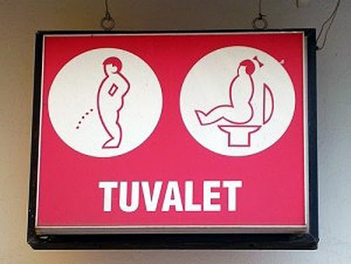 toilet signs