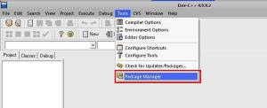 Tools --> Package Manager
