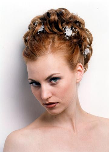 Bride updo hairstyle 