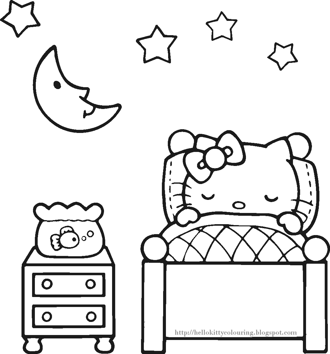 Download Bedtime Coloring Pages - Coloring Home