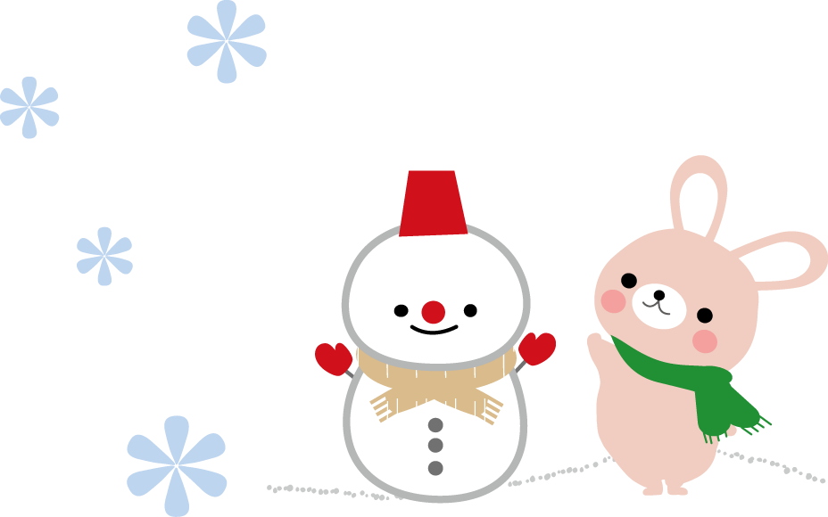 冬のイラスト 雪だるま 無料イラストフリー素材