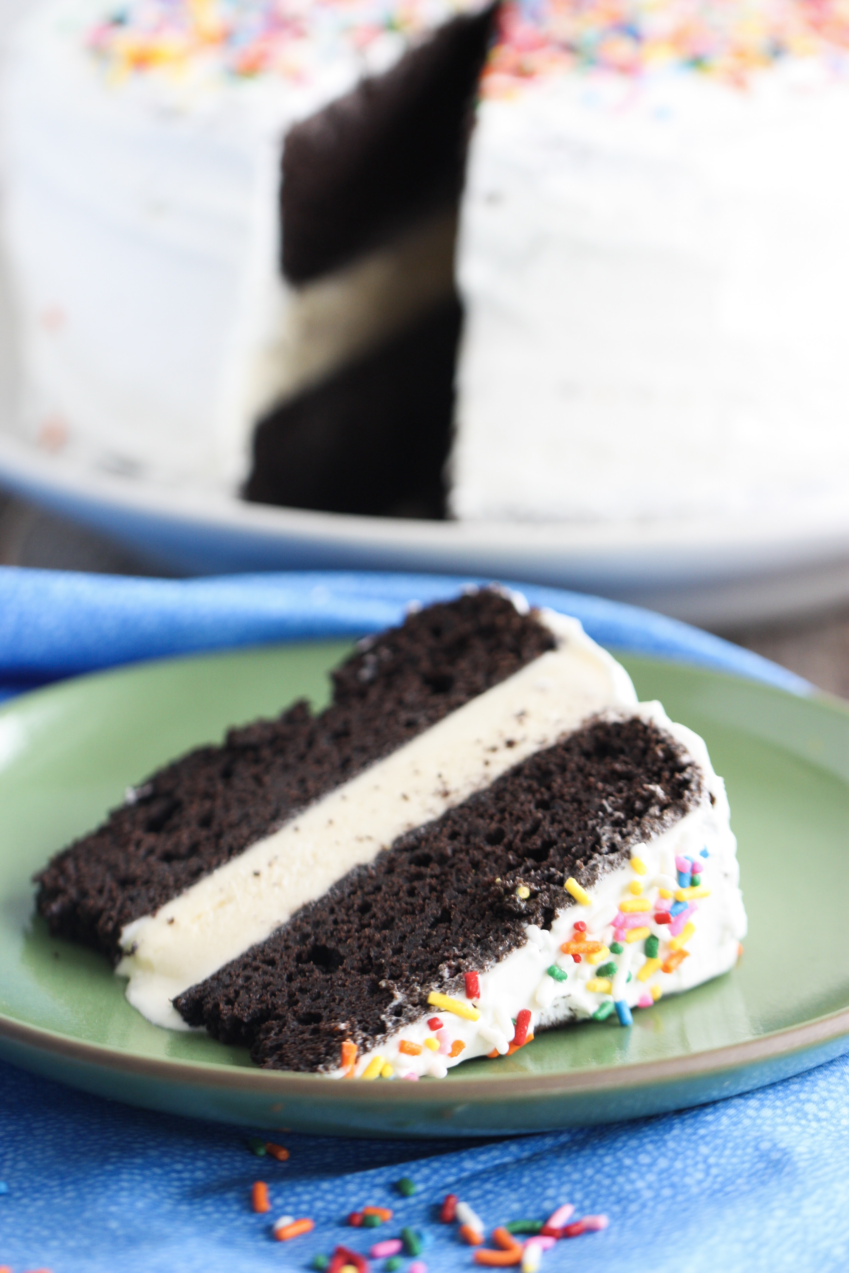 Classic Chocolate Vanilla Ice Cream Cake Eat Live Run