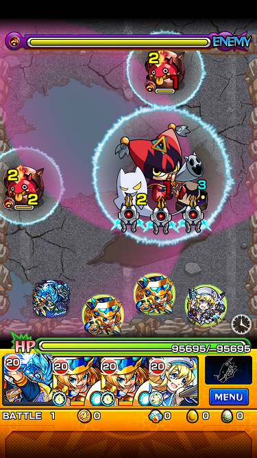 閑話 １１７０ モンスト 新降臨オペレーションクラブ戦とホイールキング戦へ初見で逝くじぇぃ ゲーム雑記