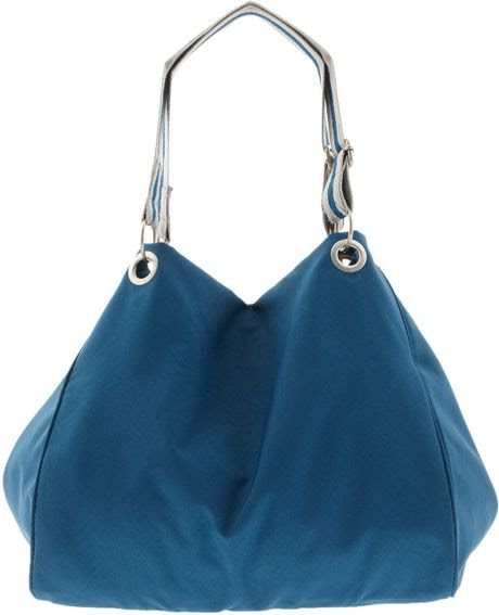 Nordstrom Slouchy Eco Tote with Pouch in Blue (teal) - Lyst