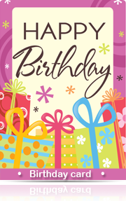 Birthday Cards Maker Software screenshots - BarcodeFor.us