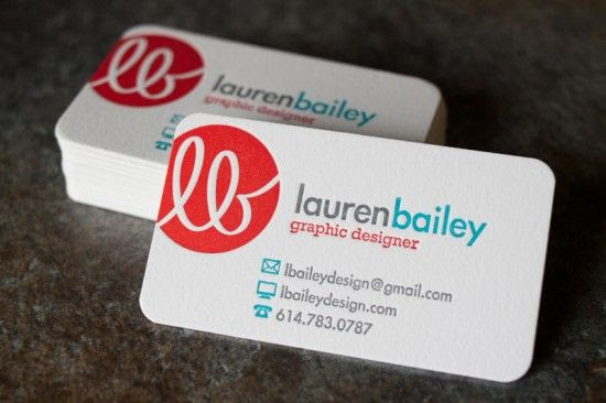 business card love the red and blues