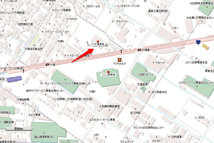 勝手に商圏分析 滋賀 栗東市 ベニス栗東店 P Labo Net