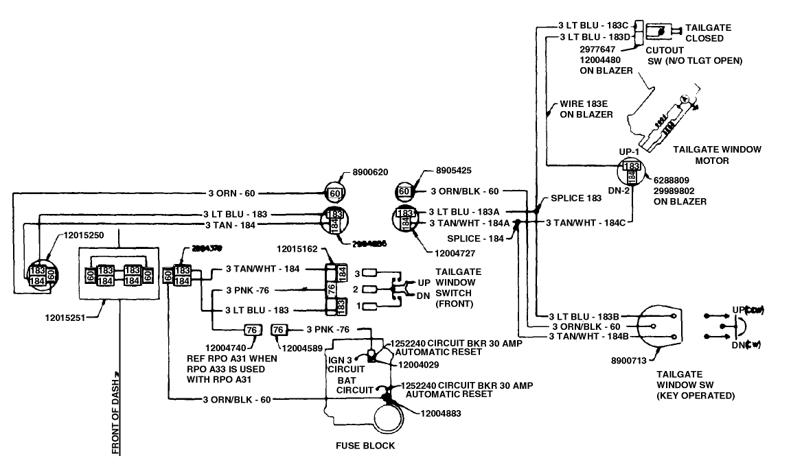 K5 Tailgate Window Wiring & Intrernals | Diesel Place