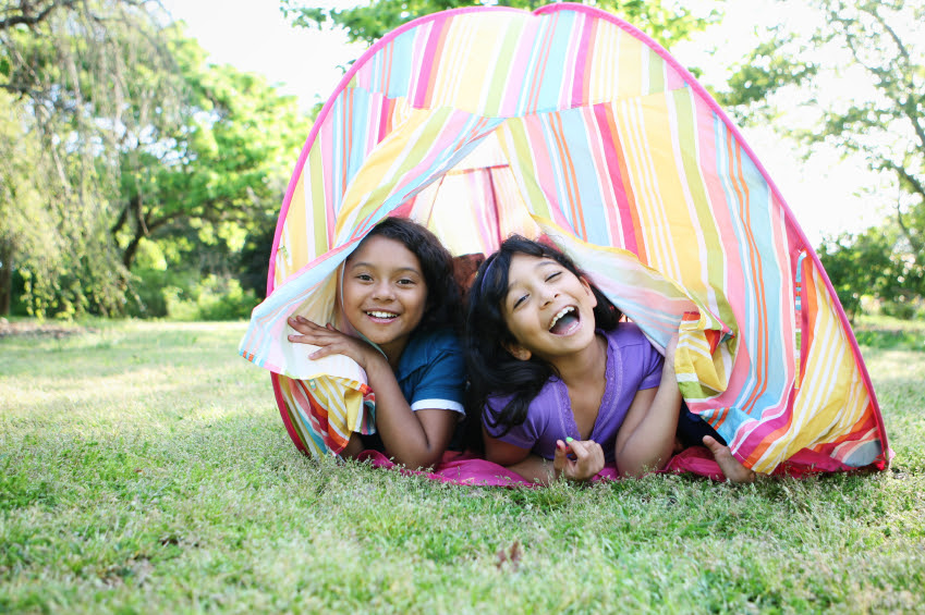 Backyard camping