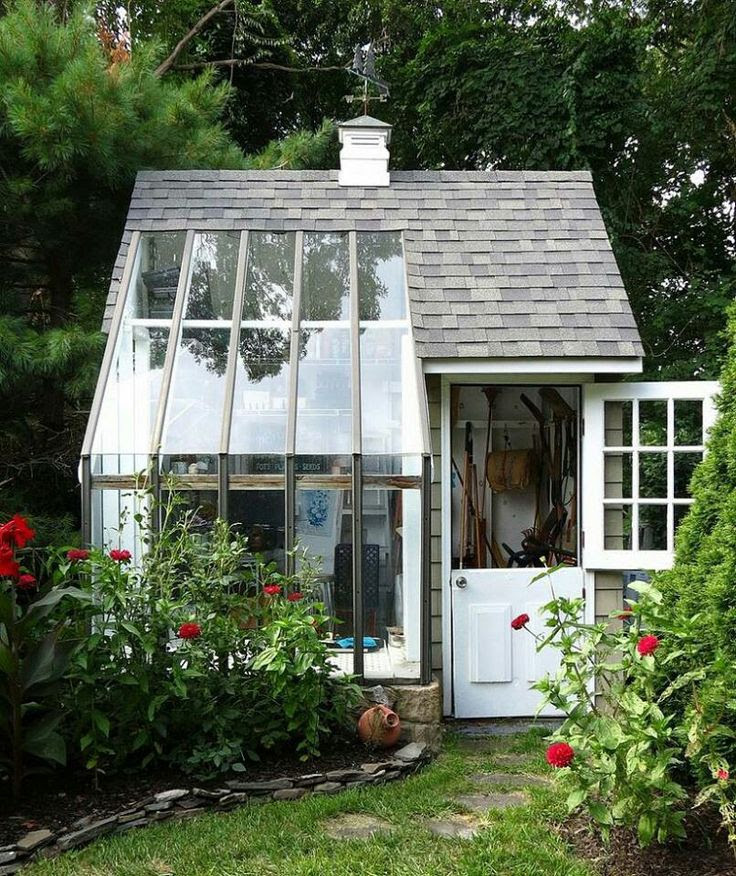 Greenhouse shed combo | greenhouses and garden sheds | Pinterest