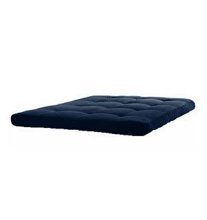 Best Review of Matching Bedrooms 2 Seater Replacement Double Futon Mattress In Navy Blue