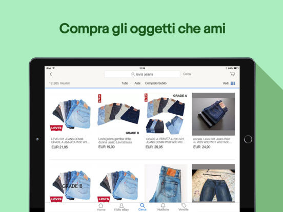 L'app eBay.it si aggiorna alla vers 5.20.0