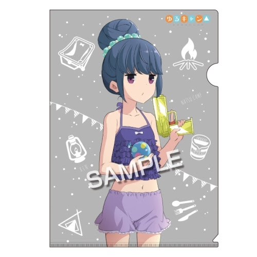 Cdjapan Yuru Camp Laid Back Camp Original Illustration Clear Folder Rin Shima Summer Camp Ver Collectible