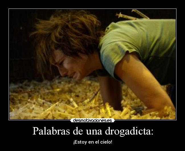 Palabras De Una Drogadicta Desmotivaciones