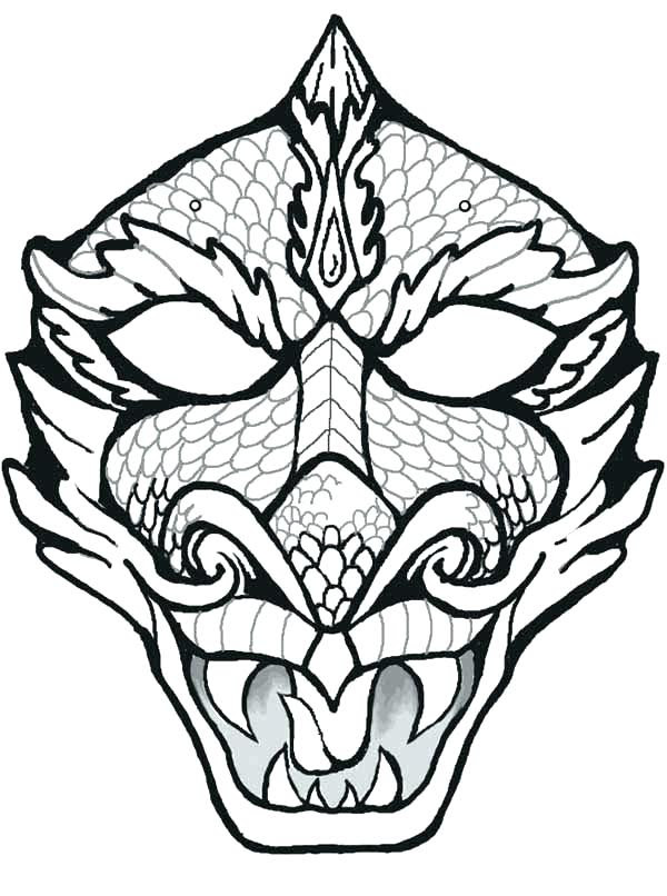 Download The best free Mask coloring page images. Download from ...