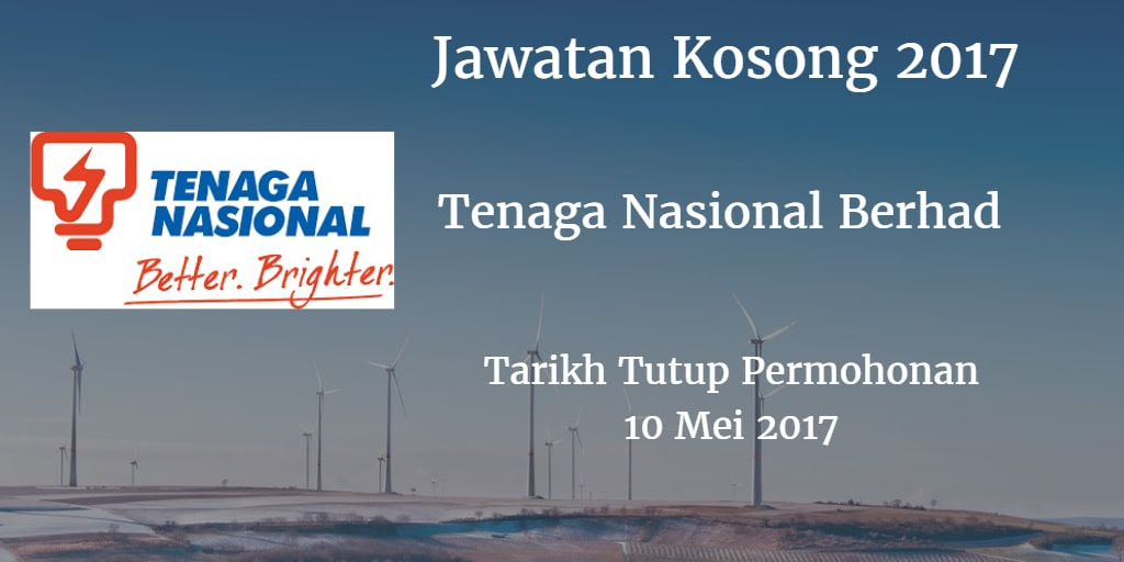 Jawatan Kosong TNB 10 Mei 2017