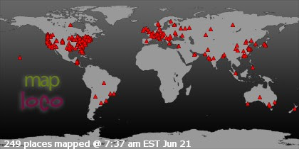 Profile Visitor Map - Click to view visits