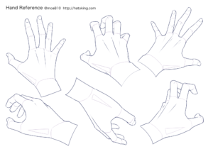 手のイラスト資料集 Hand Reference Hato King