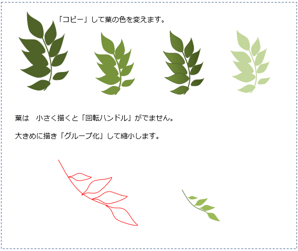藤の花 Officeで描画