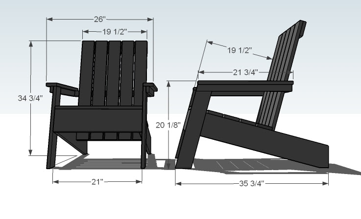 Ana White Modish Adirondack Chair - DIY Projects