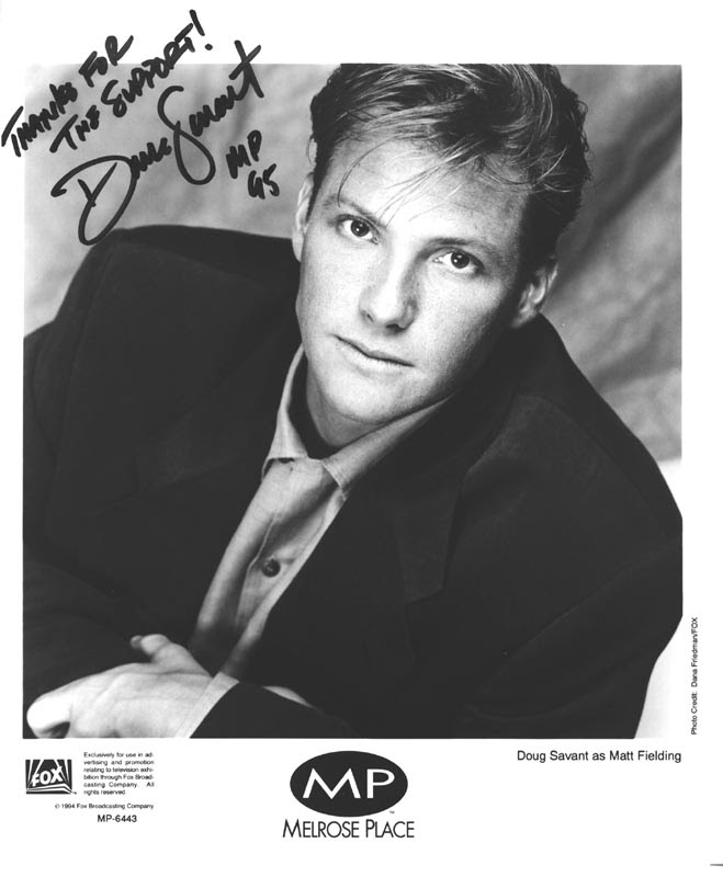 Doug Savant - Printed Photograph Signed In Ink 1995 ...