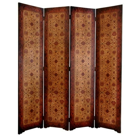 Olde-World Victorian 72.5 in. Room Divider - 4 Panels