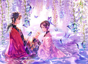 胡蝶しのぶ 藤の花 Pixiv年鑑 B