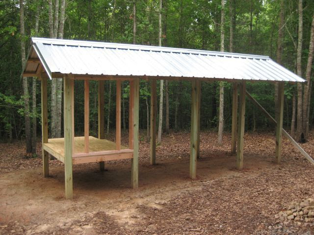 You can see where the inside coop will go up off the ground.