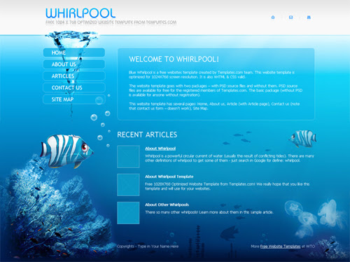 free-website template-whirlpool