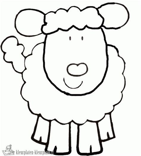 schaap kleurplaatgif  sheep crafts animal coloring