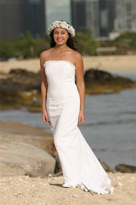  Hawaiian  beach  wedding  dresses 