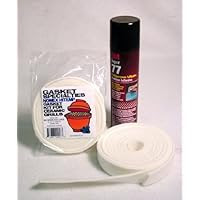 Tasty Licks BBQ Nomex Hi-temp Gasket Kit for Big Green Egg Large Including Spray Adhesive