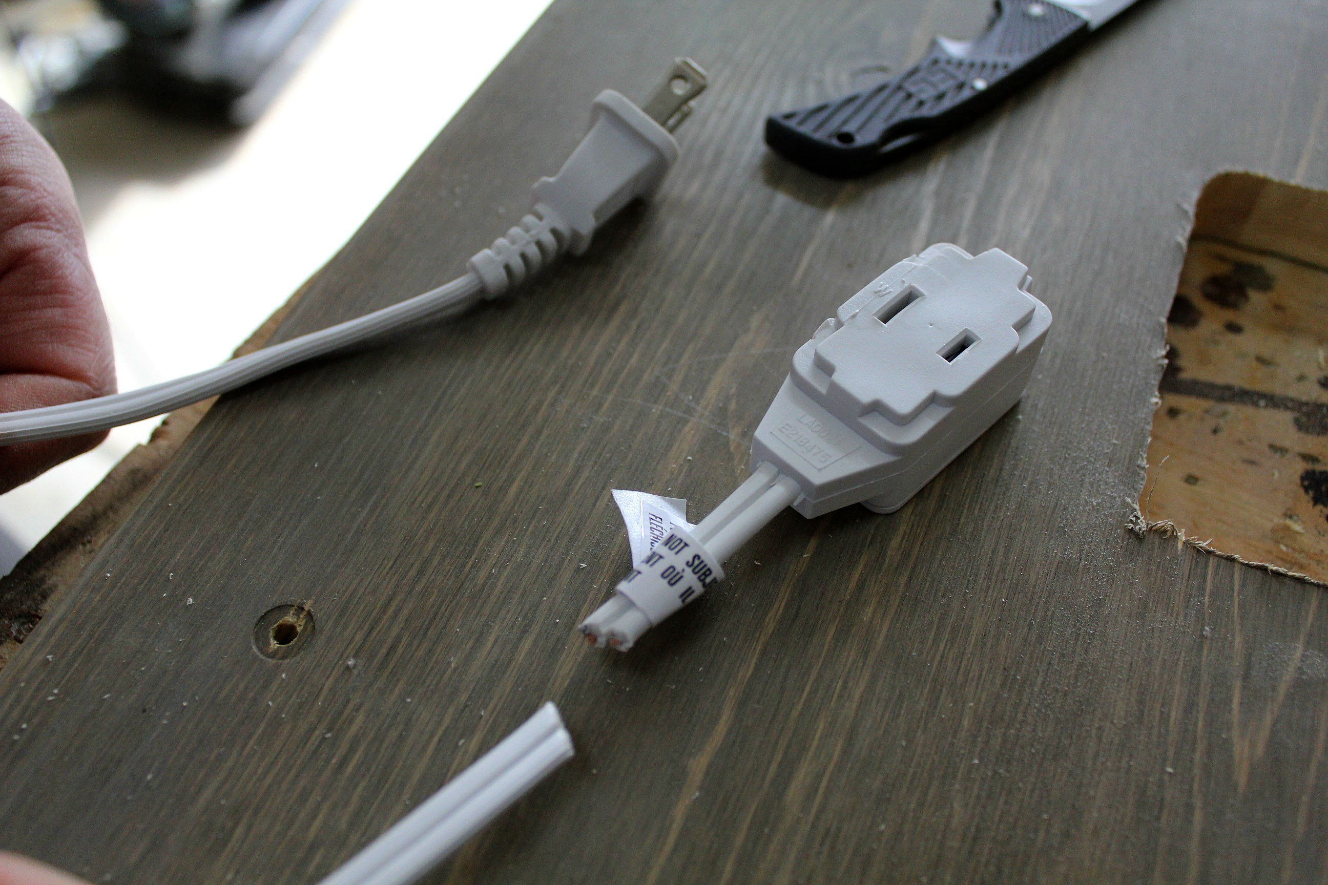 DIY built-in extension outlet
