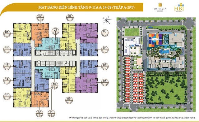 Sơ đồ mặt bằng tòa 29T Imperia Garden