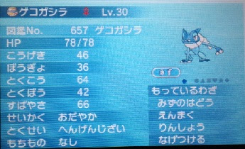 ゴージャスボール入りゲコガシラ 色ぽけ探検日記