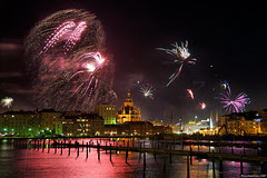New Year's fireworks in Helsinki
