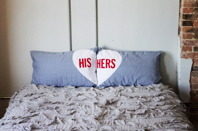 Heart pillow case DIY 1