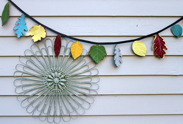 Felt Leaf Garland