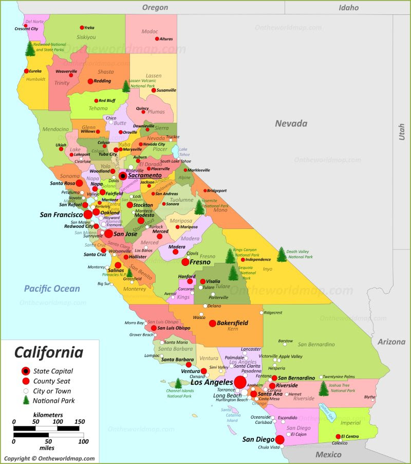 City Map Of Ca California State Maps | USA | Maps of California (CA)