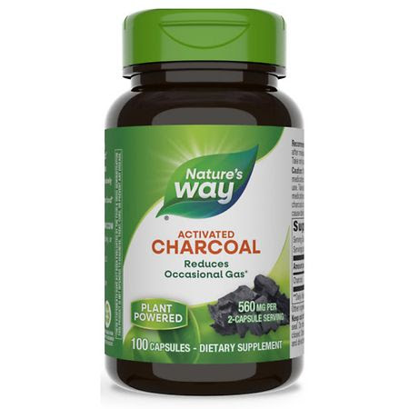 Nature's Way Charcoal Activated 280 mg Dietary Supplement 