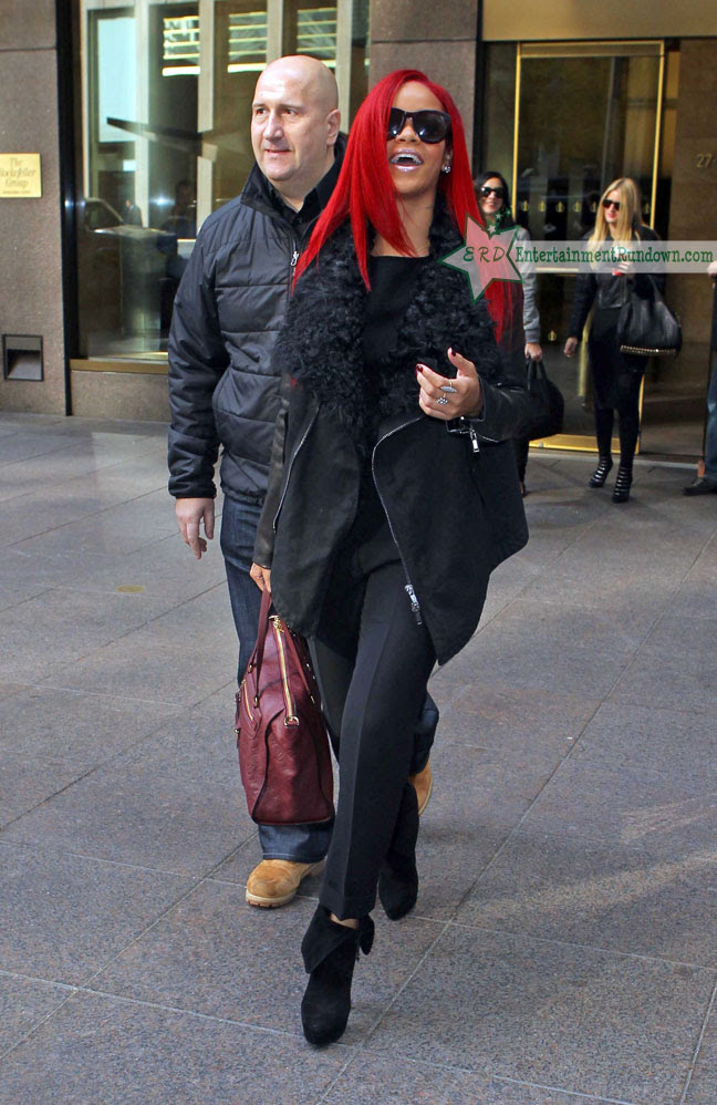 rihanna pictures red hair. Not a fan of the the red hair