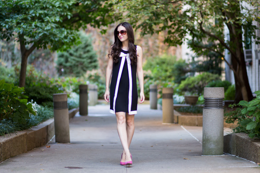 Contrast Bow Dressed Up Deniz