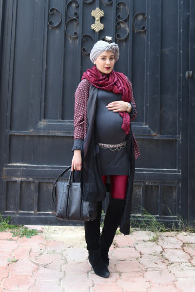 موديلات حوامل للشتاء المشاهير والنجمات