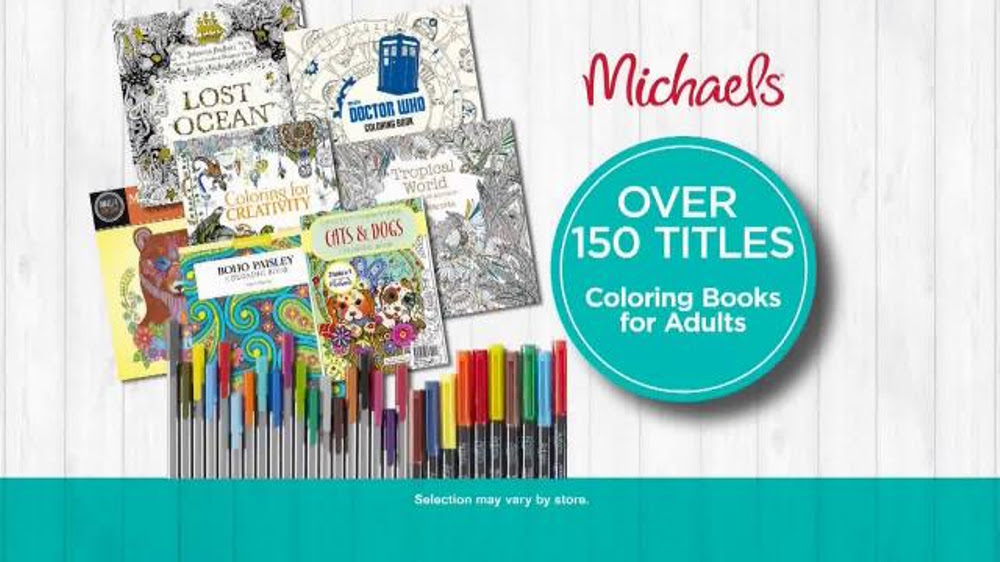 Download Michaels TV Spot, 'What If: Coloring Books for Adults' - iSpot.tv