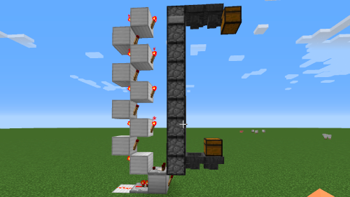 マイクラプレイ日記 036 ドロッパー式アイテムエレベーター Java版1 12 Minecraft Labo