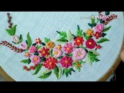 Newest 181 Flowers from basic embroidery stitches Hindi Urdu , viral!